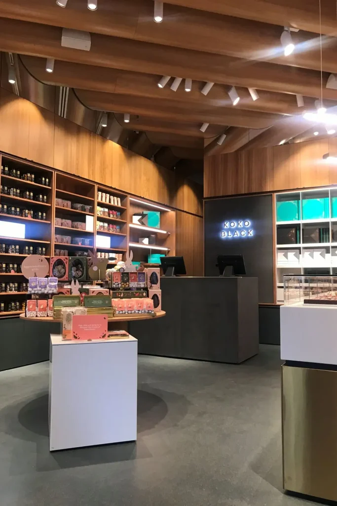 Comcork flooring in a modern retail store